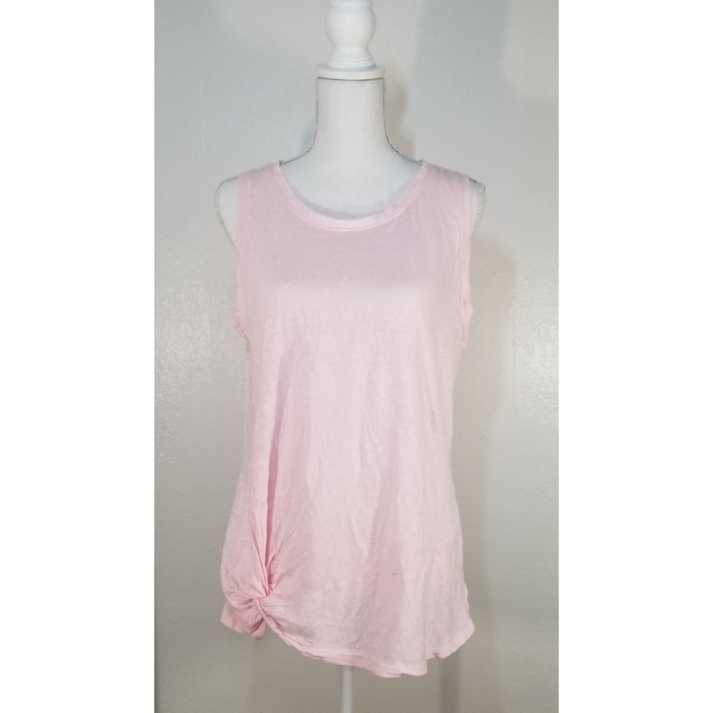 Athleta Knot Tank Light Pink Linen
